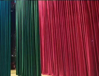 助力教育領域舞臺建設，推動校園文化發展！星海中學報告廳舞臺阻燃幕布建設項目